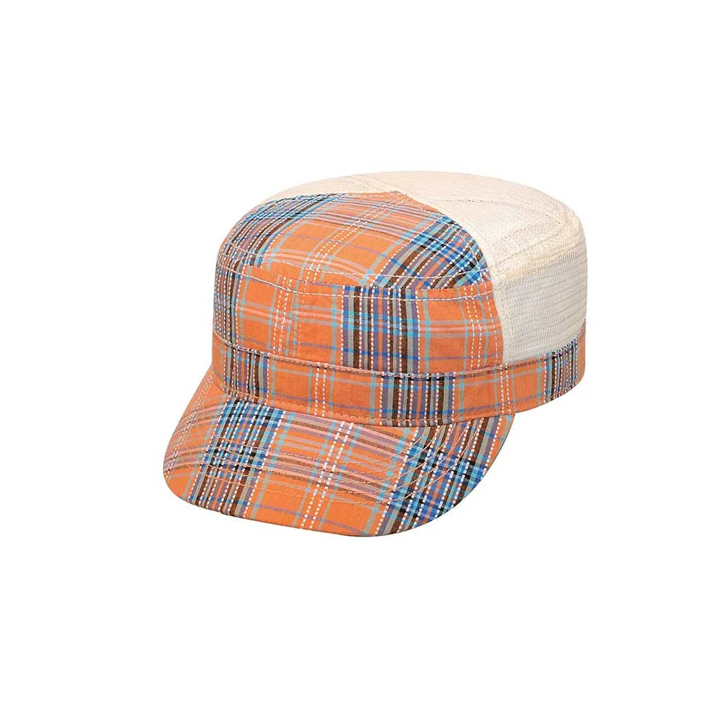 Fashion Plaid Army Cap