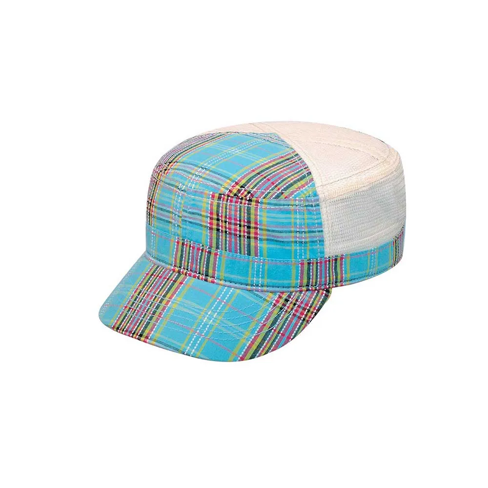 Fashion Plaid Army Cap