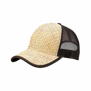 Fashion Straw Trucker Cap