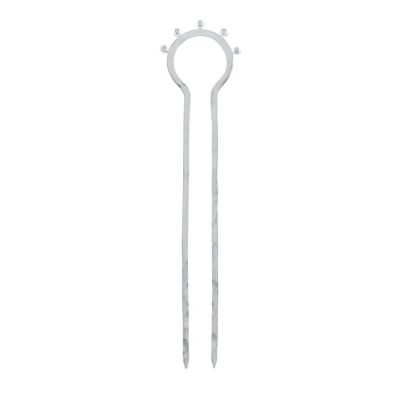 Horizon Hair Pin in Silver - Large