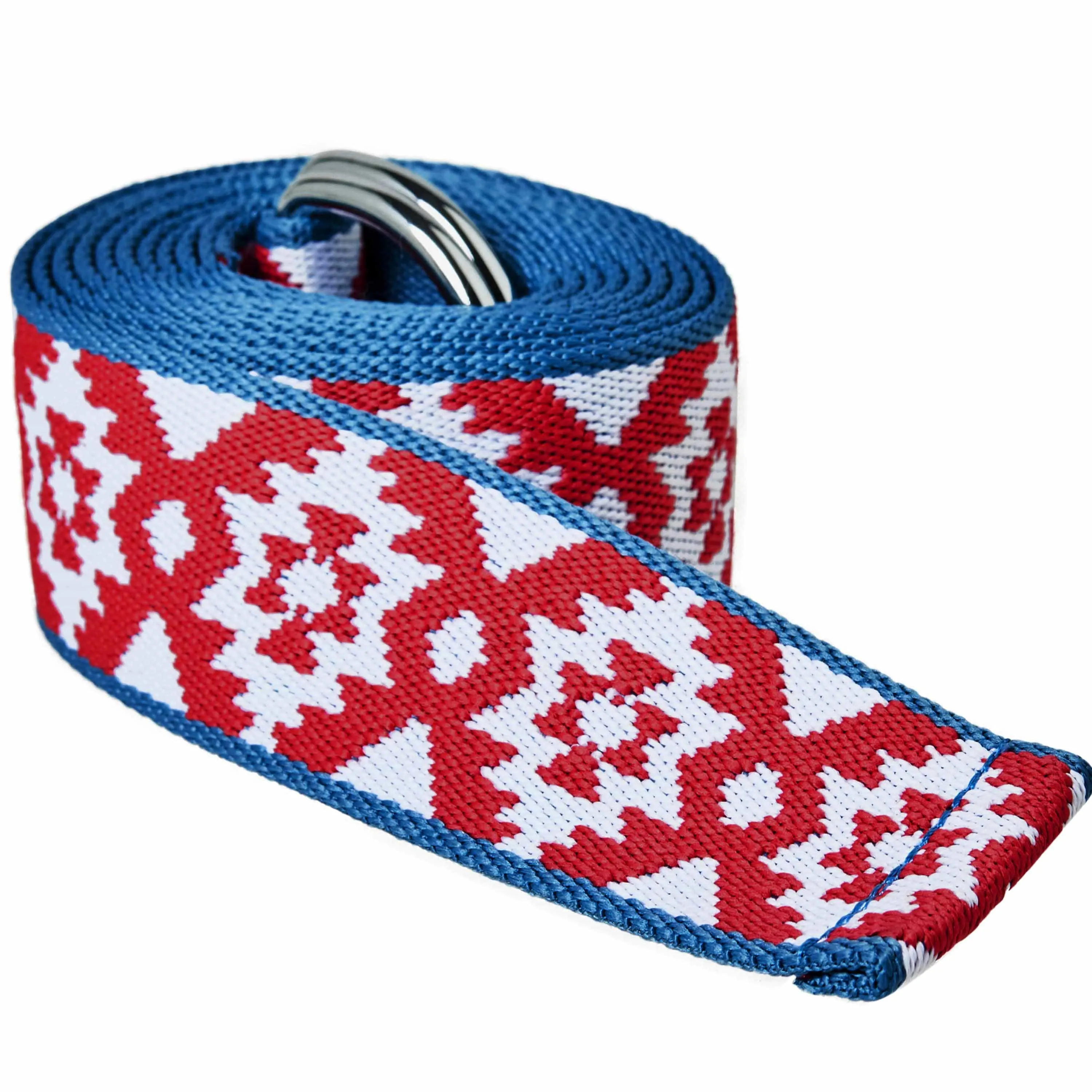 Jacquard Weave Tribal Diamond Doga Gift Box - 1 Dog Collar, 1 Yoga Stretch Strap & 3 Headbands