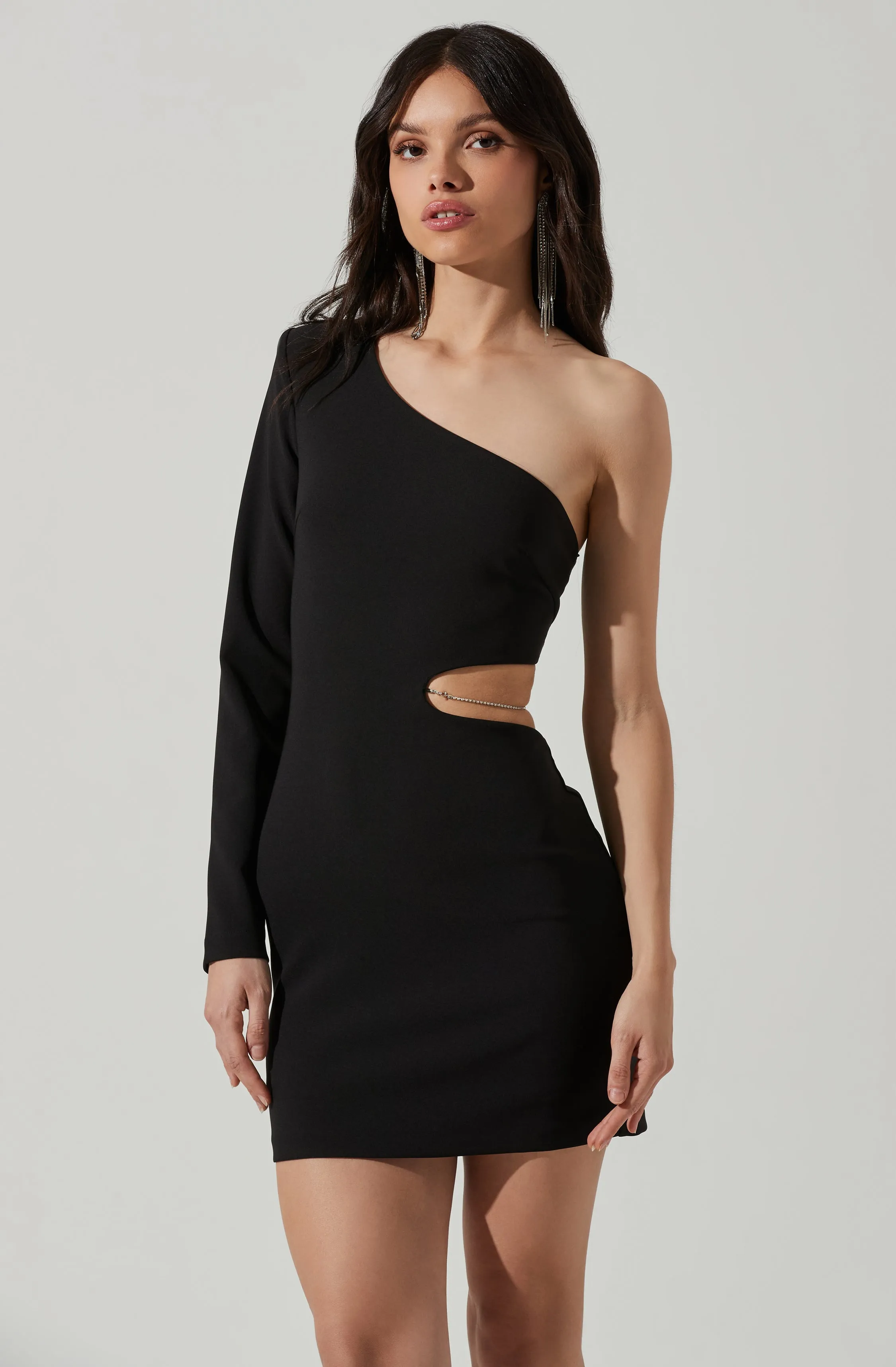 Lavinia Cutout One Shoulder Mini Dress