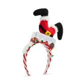 Lit Santa Down Chimney Headband