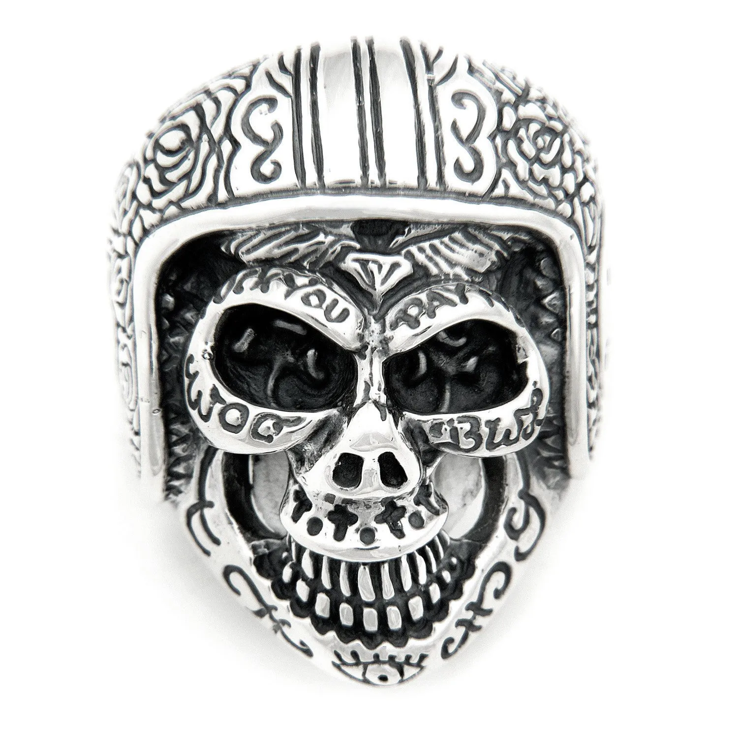 Medium Master Skull with Helmet Ring