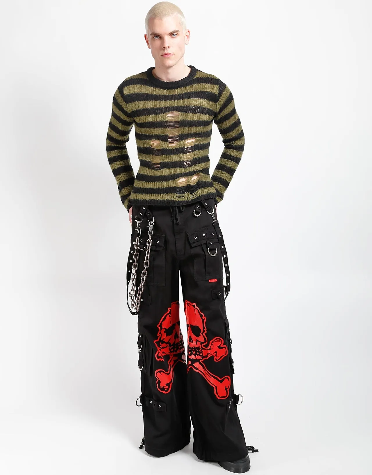 MEGA SKULL PANT RED