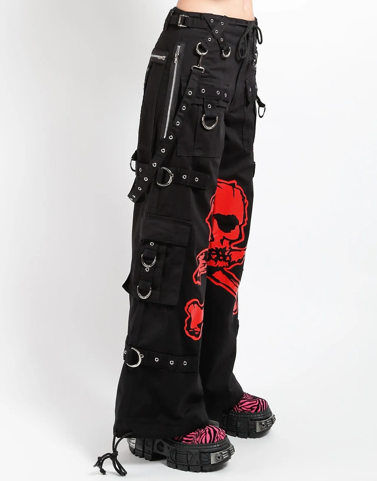 MEGA SKULL PANT RED