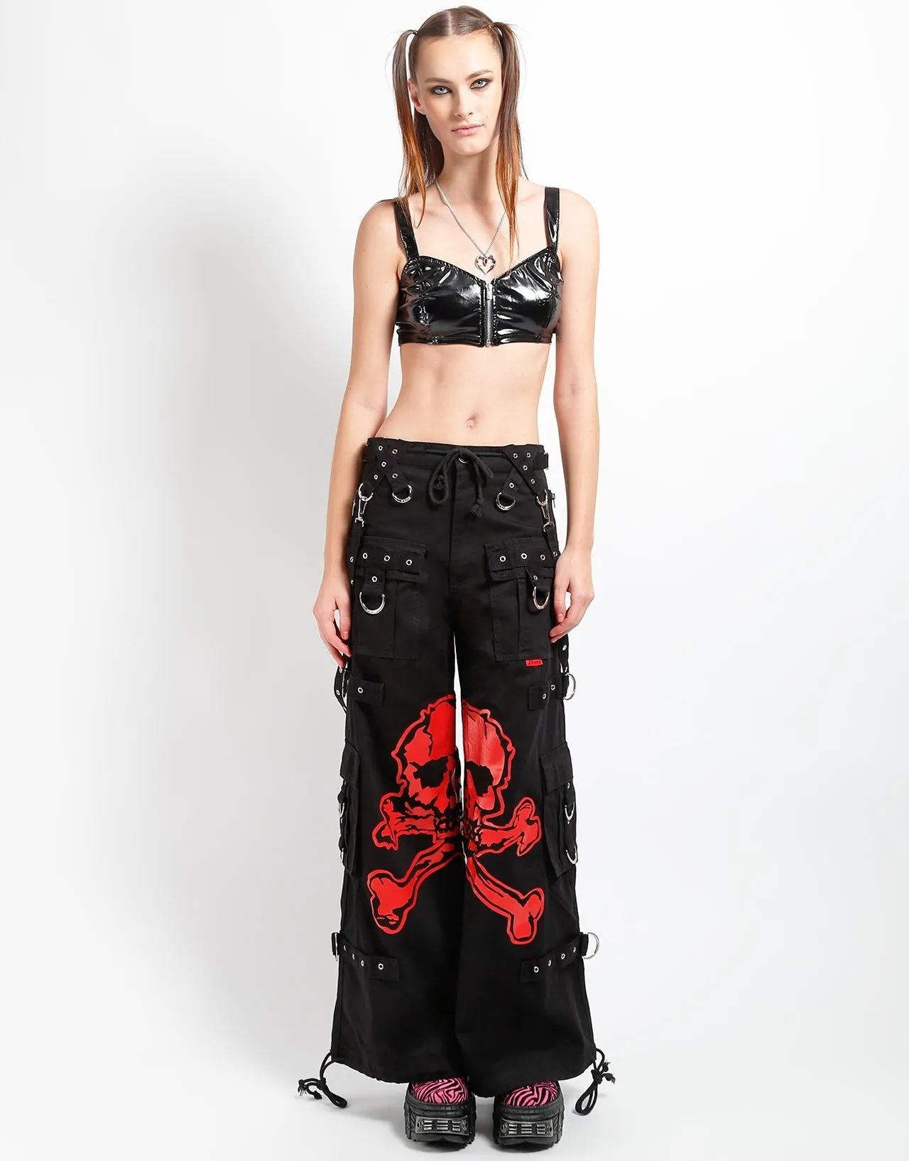 MEGA SKULL PANT RED