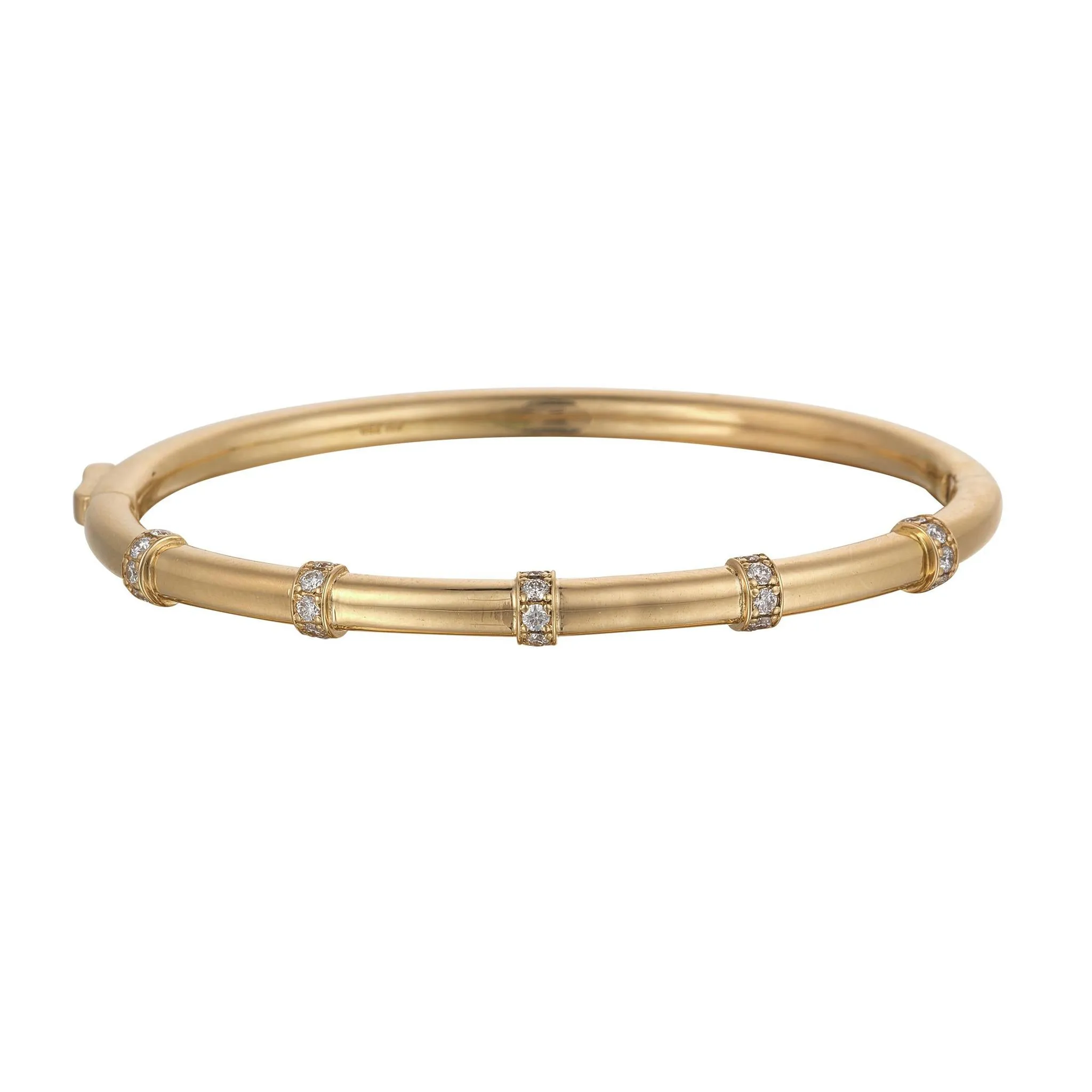 Milestone Diamond Bangle – 18kt Gold