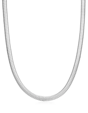 Mini Flex Snake Chain Necklace- Silver