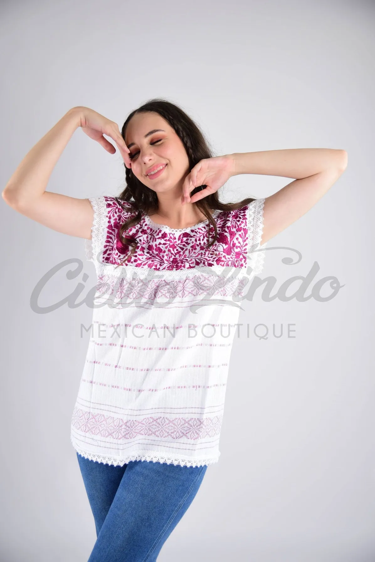 Oaxaca Paloma White Blouse