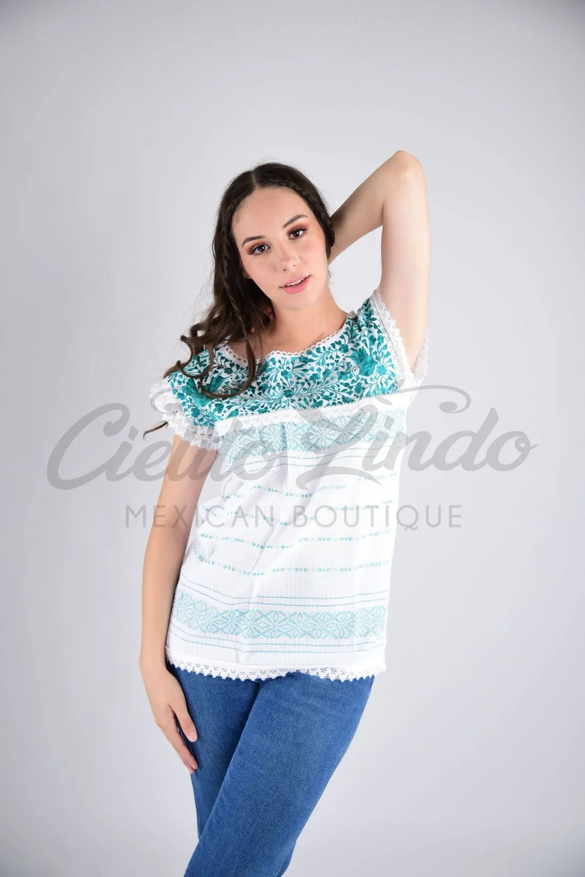 Oaxaca Paloma White Blouse