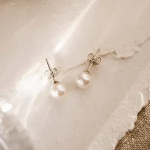 Pearl Stud Earrings - Lea