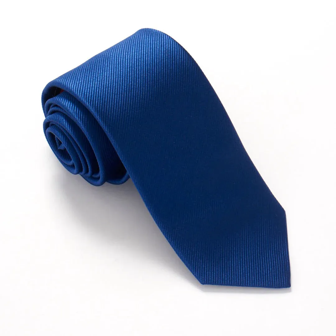 Plain Ribbed Silk Tie