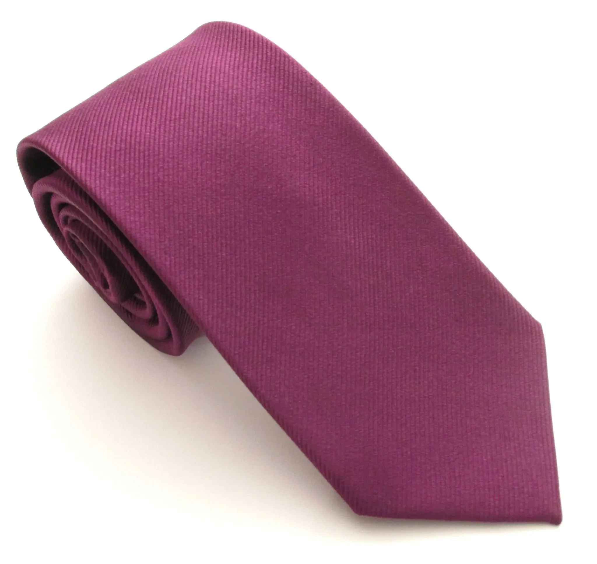 Plain Ribbed Silk Tie