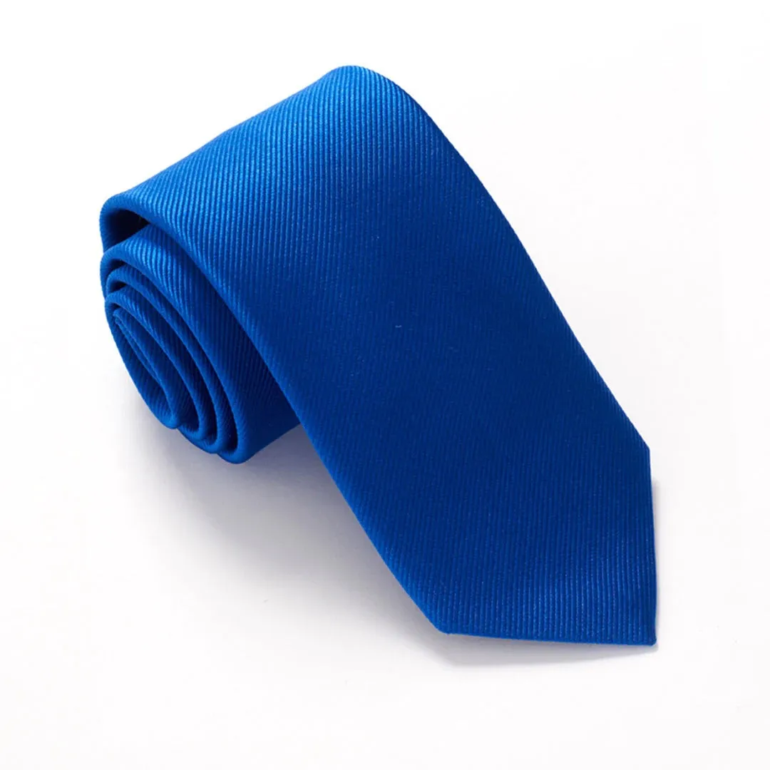 Plain Ribbed Silk Tie