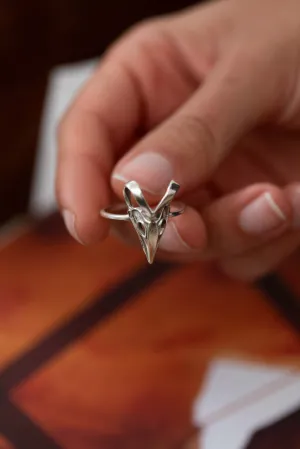 Ram Skull Ring