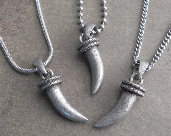 Saber Tooth Pendant on Chain