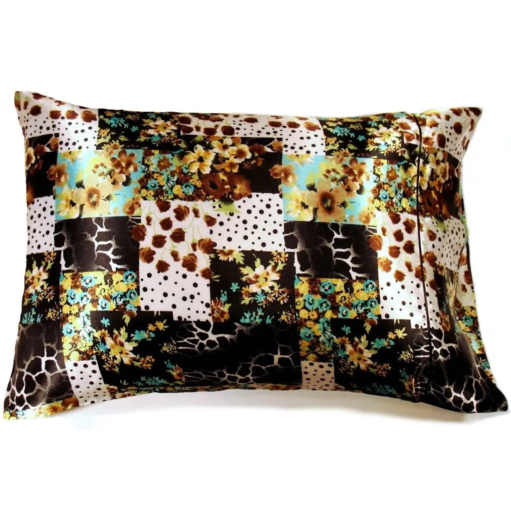 Serengeti African Giraffe Print Charmeuse Satin Pillowcases