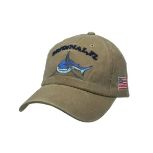 Shark Embroidery Baseball Cap USA Flag Plain Dad Hat YZ10086