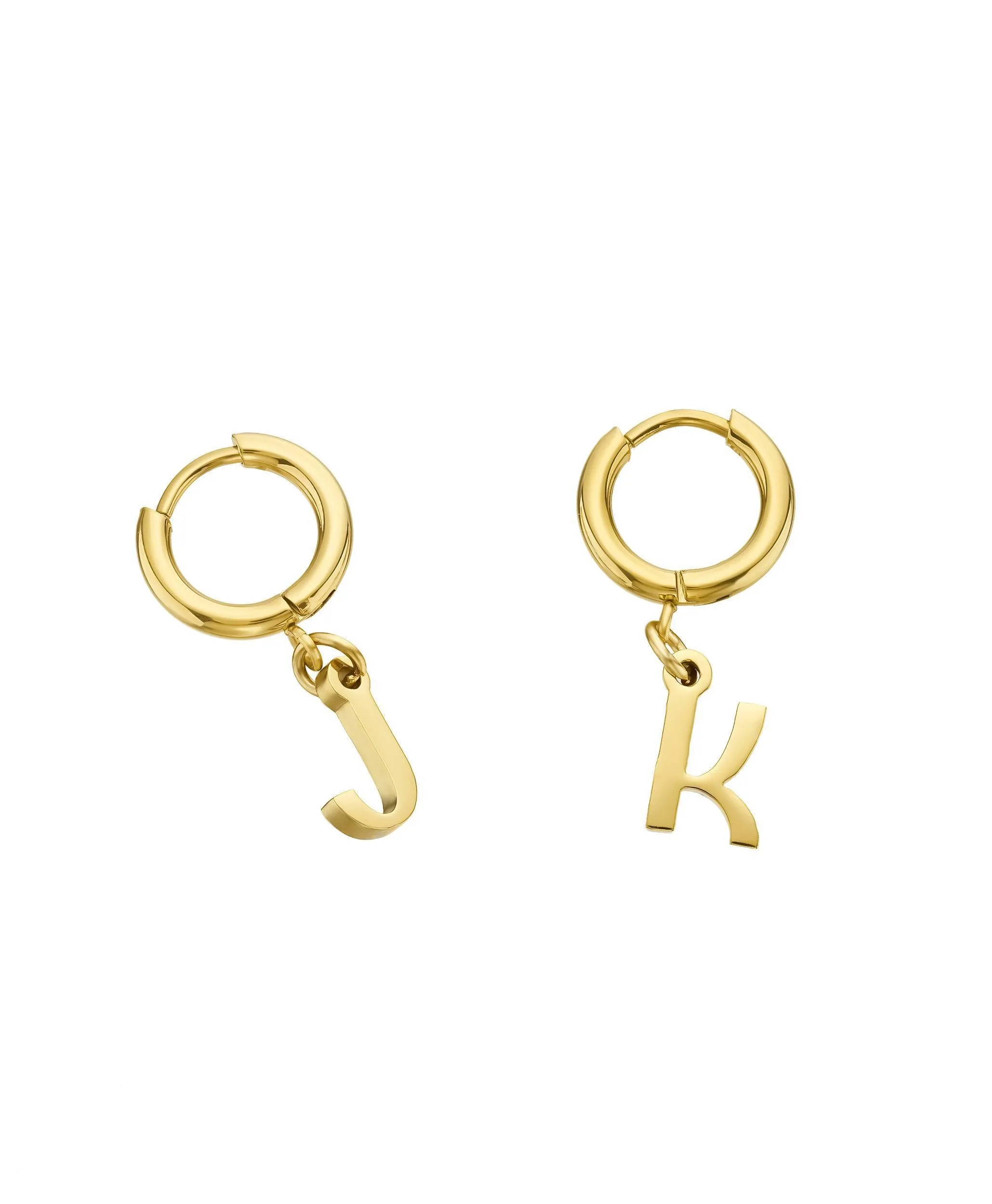 Signature Letter Hoops 18ct Gold Vermeil