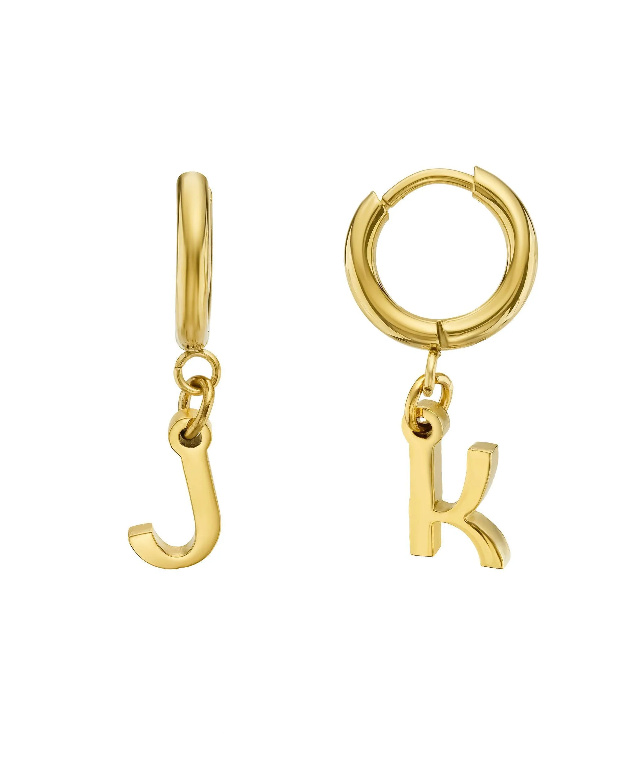 Signature Letter Hoops 18ct Gold Vermeil