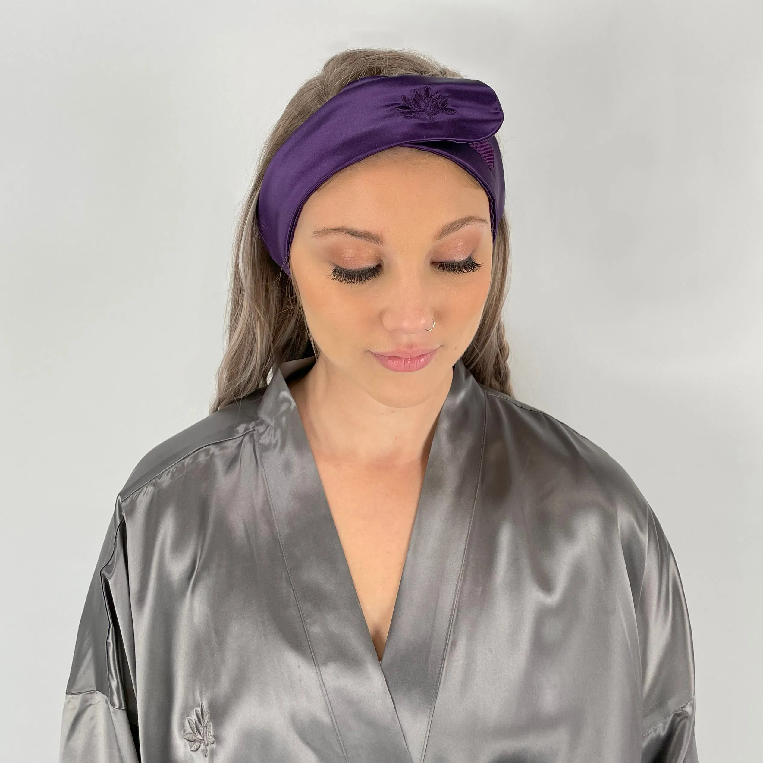 Silk Glam Band - Plum