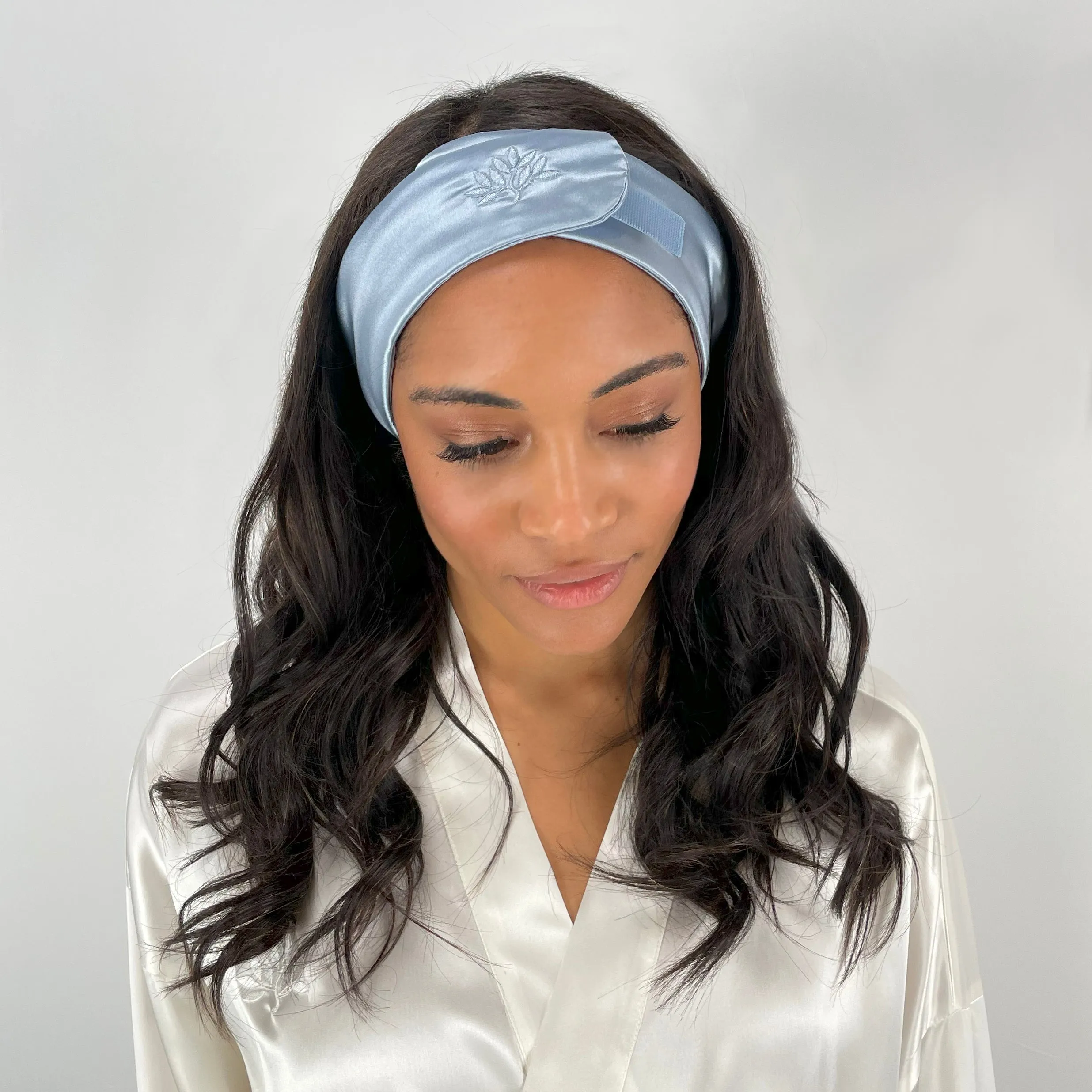 Silk Glam Band - Steel Blue