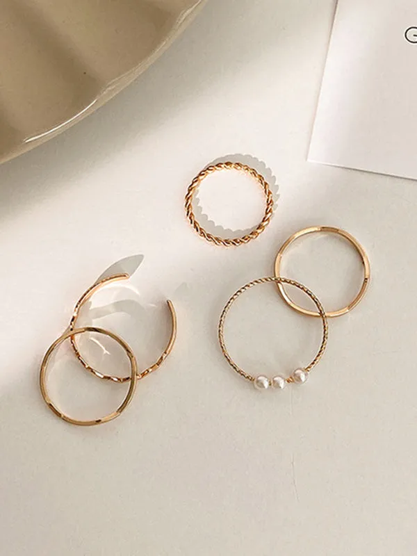 Simple Casual Chic Geometric Rings