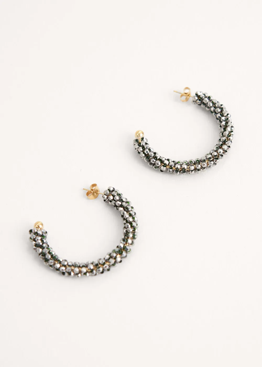 THALIA CRYSTAL HOOP EARRINGS