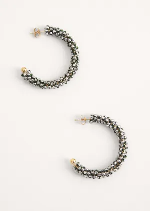 THALIA CRYSTAL HOOP EARRINGS