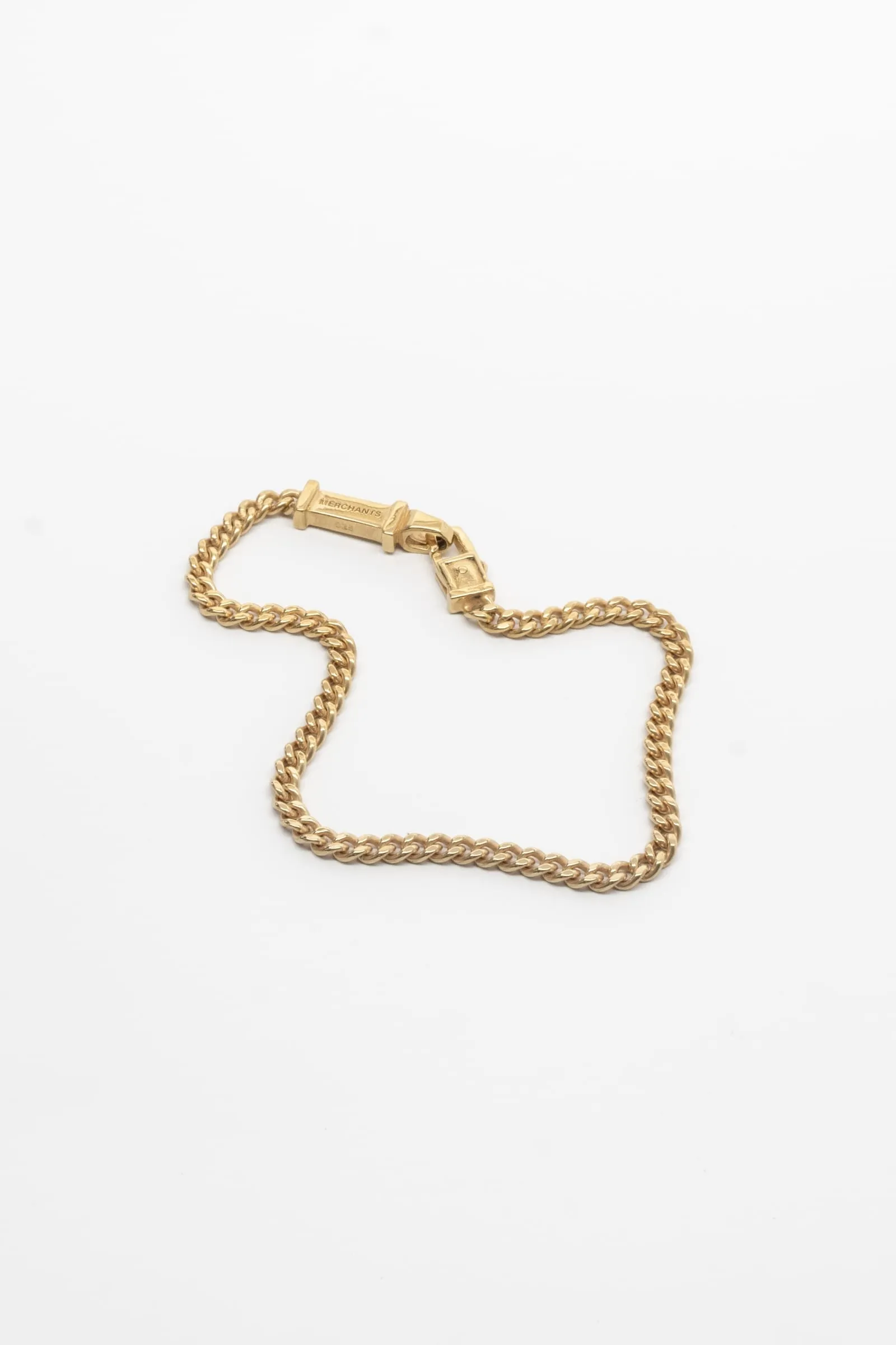 Thin Cuban Bracelet | Gold