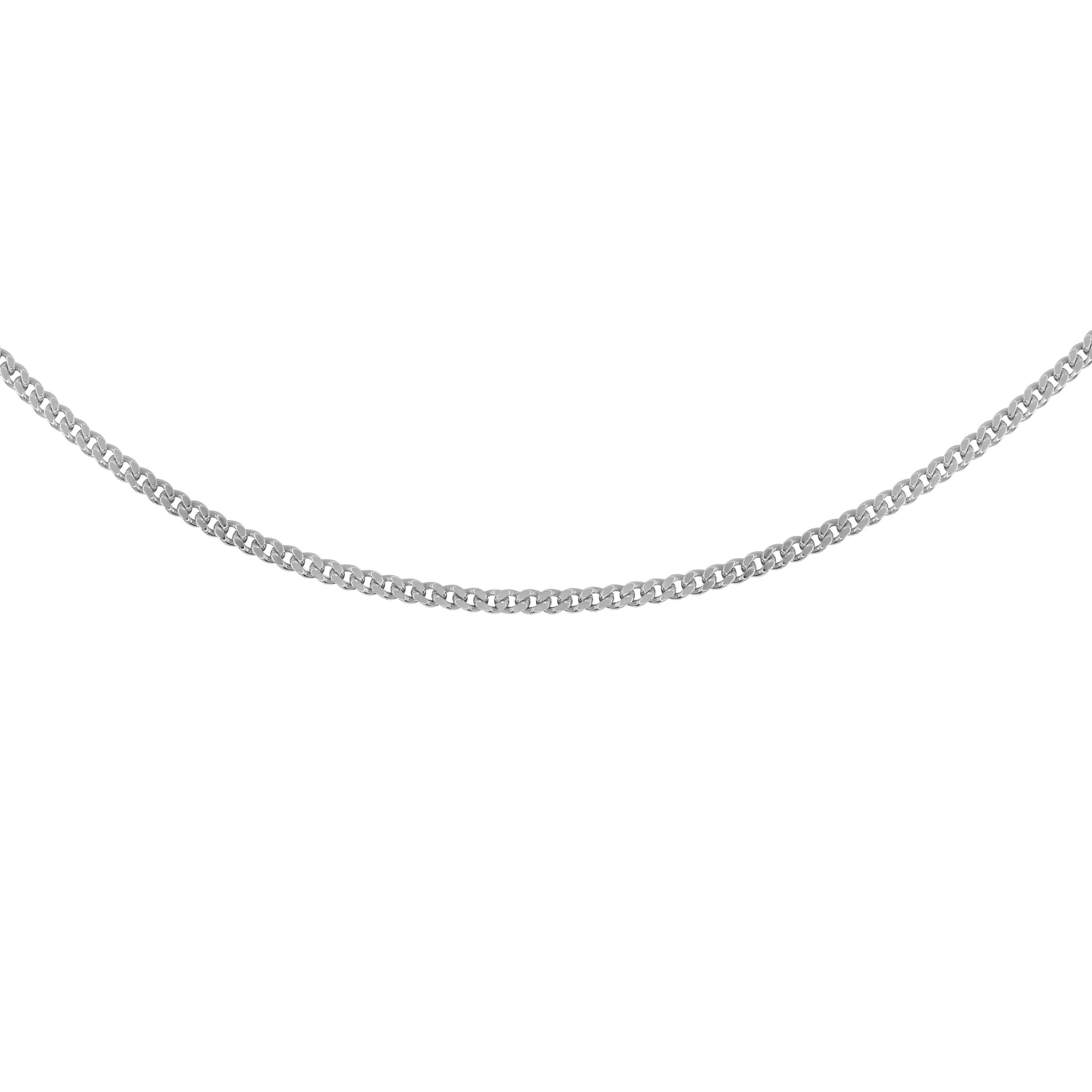 Thin Curb Chain, 925 Silver