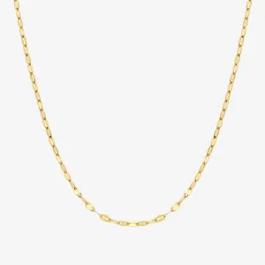 Thin oval chain necklace