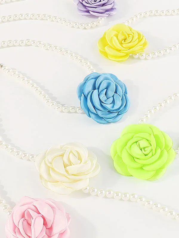 Three-Dimensional Flower Necklaces Accessories