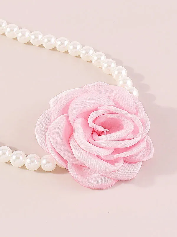 Three-Dimensional Flower Necklaces Accessories