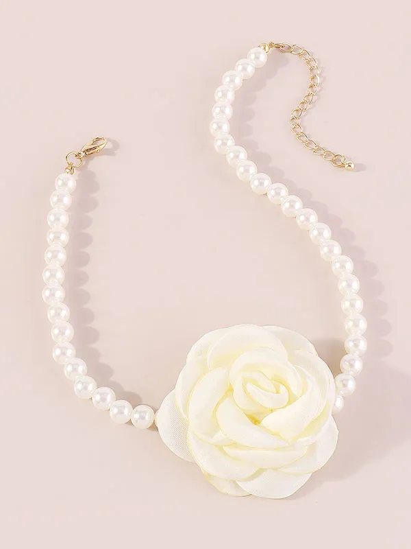 Three-Dimensional Flower Necklaces Accessories