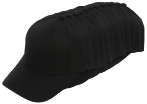 TopHeadwear Blank Adjustable Baseball Cap - 12-Pack