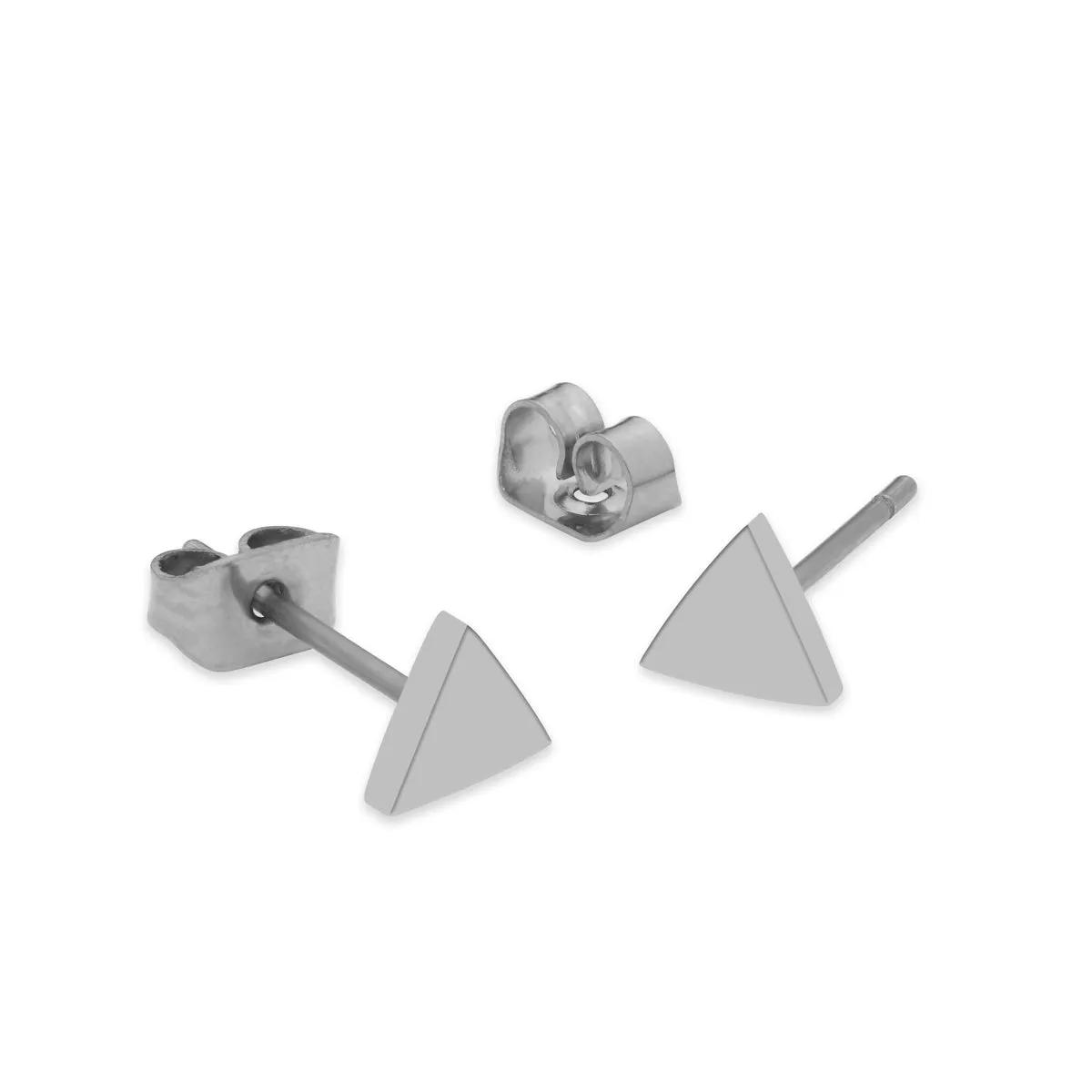 Triangle Titanium Stud Earrings