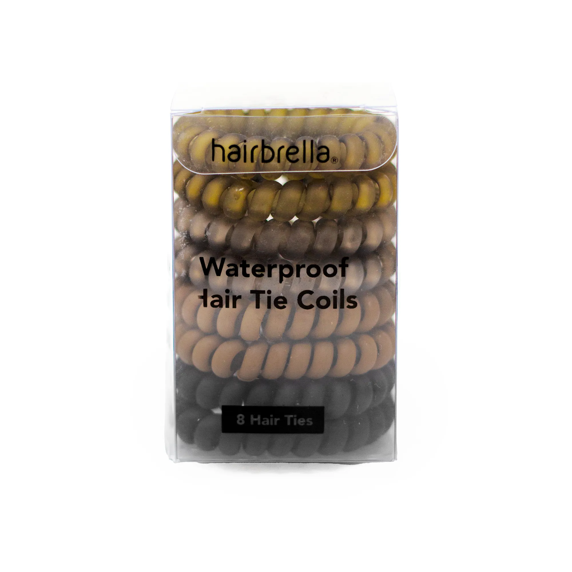 Waterproof Spiral Hair Ties (8 Pack)