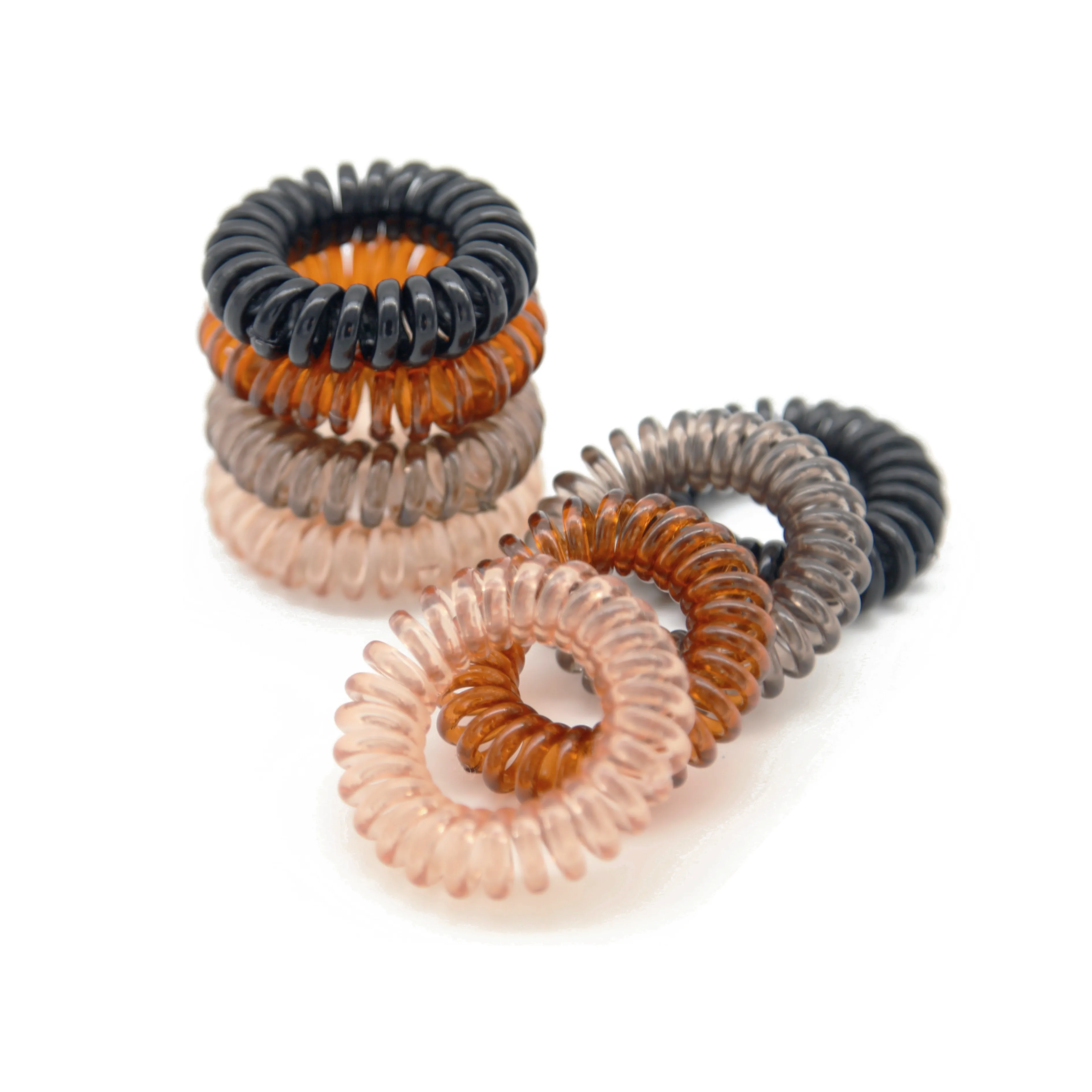 Waterproof Spiral Hair Ties (8 Pack)